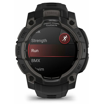 Смарт часовник Garmin Instinct 3 - 45mm AMOLED Black, 1.2" (3.0cm) AMOLED дисплей, Bluetooth, ANT+, GPS, 4GB Flash памет, акселерометър, пулсомер, компас, термометър, Connect IQ, 10ATM, до 18 дни живот на батерията, черен | JAR Computers Garmin Instinct 3 - 45 мм AMOLED Black