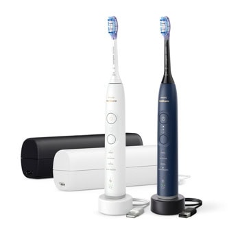 Ел.четки за зъби Philips Sonicare HX7429/01, 4 режима на работа, SmartTimer, Bluetooth, време на работа до 21 дни, 2бр., синя и бяла | JAR Computers Philips Sonicare HX7429/01