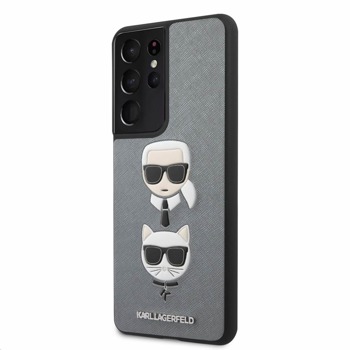 Karl Lagerfeld Saffiano Karl & Choupette Heads