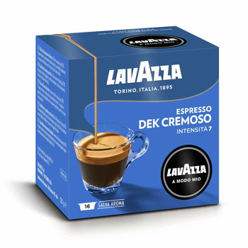 Кафе капсули LAVAZZA A Modo Mio DEK CREMOSO, 16 напитки | JAR Computers Кафе капсули LAVAZZA A Modo Mio DEK CREMOSO 16