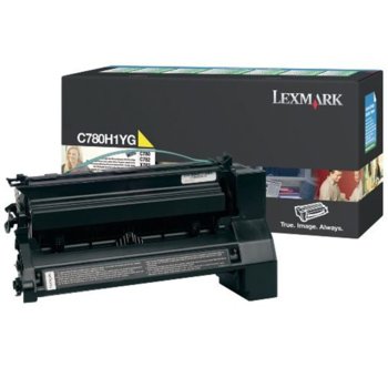 КАСЕТА ЗА LEXMARK C 780/782/X782 - Yellow - Return program cartridge - P№ C780H1YG - заб.: 10000k | JAR Computers КАСЕТА ЗА LEXMARK C 780/782/X782 - Yellow