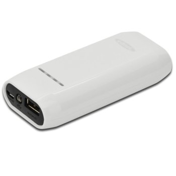 Външна батерия /power bank/ Ednet 31881, 4400 mAh, USB, бяла | JAR Computers Ednet 31881 Power Bank