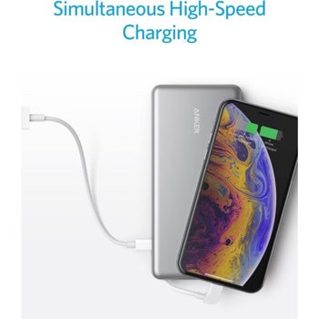 anker powercore+ 10000 pro 10000mah черен