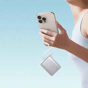 joyroom jr-pbf27 power bank 22.5w 10000mah бял