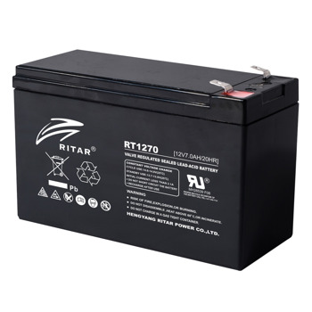 Акумулаторна батерия Rirar Power RT1270-1, 12V, 7Ah, AGM, Т1 конектори | JAR Computers Rirar Power RT1270-1