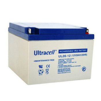 Акумулаторна батерия Ultracell 26-12, 12V, 26Ah | JAR Computers Акумулаторна батерия UL 26-12