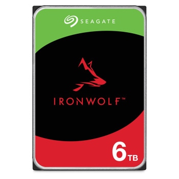 Твърд диск 6TB Seagate IronWolf ST6000VN006, SATA 6Gb/s, 5400rpm, 256MB кеш, 3.5" (8.89cm) | JAR Computers Seagate IronWolf 6TB 3.5" ST6000VN006
