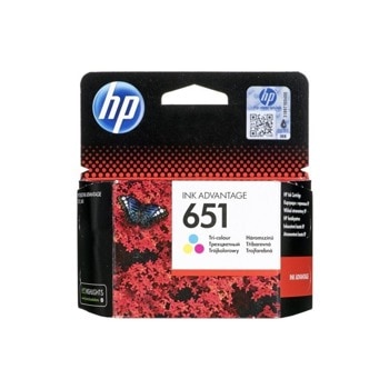 Касета HEWLETT PACKARD DeskJet Ink Advantage 5575/5645 All In One - Color - (651) - P№ C2P11AE - Заб.: 300 брой копия | JAR Computers HP - Color - (651) - P№ C2P11AE