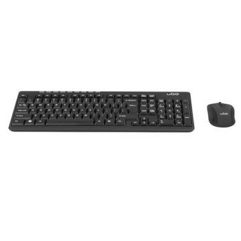 Комплект клавиатура и мишка uGo ETNA CW110, безжични, 800-1600 DPI, USB, черни image