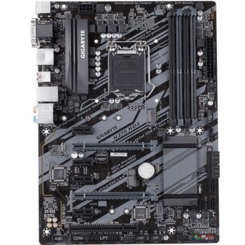 Дънна платка GIGABYTE H370 HD3, H370, Socket 1151, 4 x DDR4, PCI (HDMI, DVI, D-SUB)(CF), 6 x SATA 6Gb/s, 7 x USB 3.1/6 x USB 2.0/1 x USB type C, Realtek ALC887 codec, ATX | JAR Computers GIGABYTE H370 HD3, Socket 1151