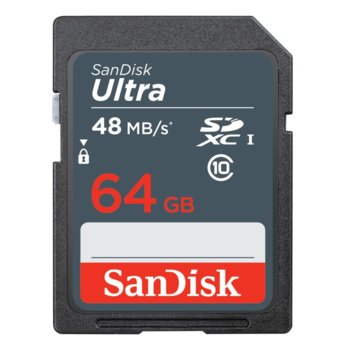 64GB SDXC SanDisk Ultra SDSDUNB-064G-GN3IN