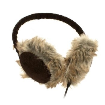 KitSound Cord Fur Earmuffs headphones for mobile