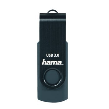Памет 256GB USB Flash Drive, Hama 182466, USB 3.0, синя | JAR Computers USB памет HAMA Rotate, 256GB, 90 MB/s