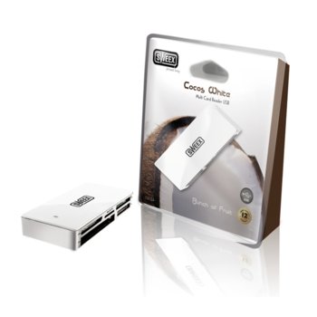 Card Reader, USB, Sweex Cocos White (CR157) | JAR Computers Card Reader USB Sweex Cocos White (CR157)