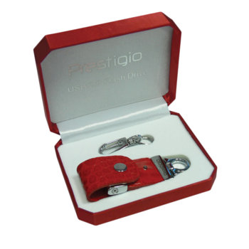 Памет 16GB USB Flash, Prestigio, кожен, черен/червен/син/златист/розов/кафяв/бял | JAR Computers 16GB USB Flash Prestigio кожен