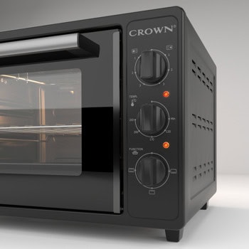 мини готварска печка crown cmo-355bf