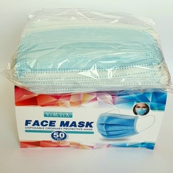 Предпазна маска MASK-WP-BOX50, за еднократна употреба, хипоалергенен продукт, без стъклени влакна, пакет 50бр. | JAR Computers Маска за еднократна употреба 50бр. MASK-WP-BOX50