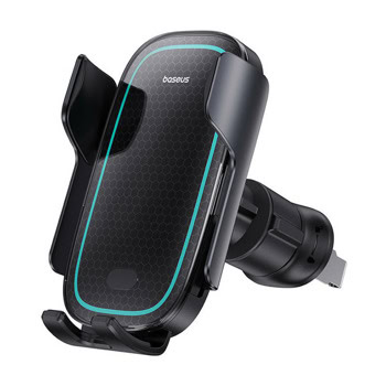 Стойка за телефон Baseus Milky Way Pro (C40357000111-00), за кола, универсална, за телефони с размери от 5.4" до 7.2", Qi безжично зареждане, USB-C, черна | JAR Computers Baseus Milky Way Pro C40357000111-00