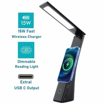JC Wireless Charger Lamp Stand 15W 55397