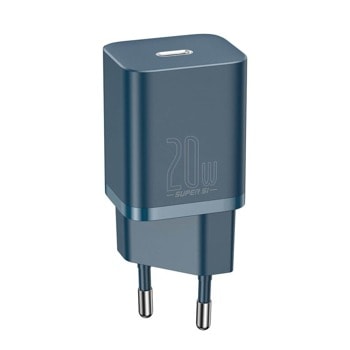 Зарядно устройство Baseus Super Si (CCSUP-B03), от контакт към USB C(ж), син, 20W | JAR Computers Baseus CCSUP-B03