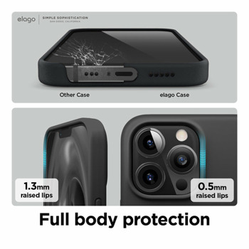 Silicone MagSafe Case за iPhone 13 Pro Max черен