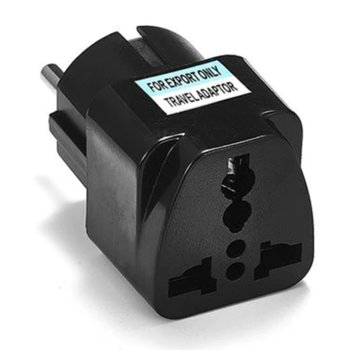 Адаптер 17703 WD-9, 1 гнездо, от EU към UK/US, черен | JAR Computers Преходник delphi_17703 WD-9