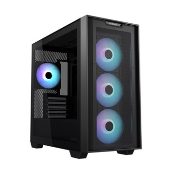 Кутия Asus A21 Plus, microATX/Mini-ITX, 2x USB 3.2 Gen 1 Type-A, с прозорец, черна, без захранване | JAR Computers Asus A21 Plus Black 90DC00H0-B19000