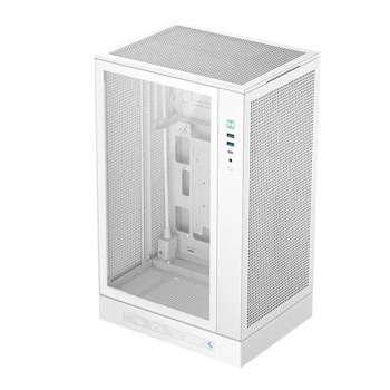 Кутия DeepCool CH270 Digital, microATX/Mini-ITX, 1x USB 3.2 Gen 2 Type-C, с прозорец, бяла, без захранване | JAR Computers DeepCool CH270 Digital WH R-CH270-WHNDM0-G-1