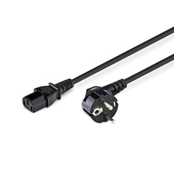 Захранващ кабел Manhattan CABLE-703, от Schuko(м) към IEC320 C13(ж), 1.8m, черен | JAR Computers Manhattan IEC320 C13 to Schuko 1.8m black