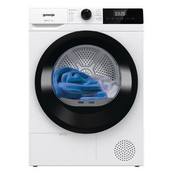 Сушилня Gorenje DHNE82, капацитет 8 kg, свободностояща, 60 см ширина, 15 програми, AutoDrain, TwinAir, бяла | JAR Computers Gorenje DHNE82