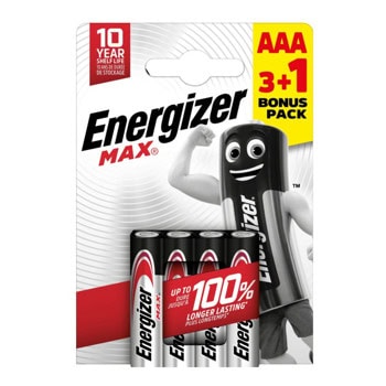 Energizer Max AAA 3+1pcs E303341600