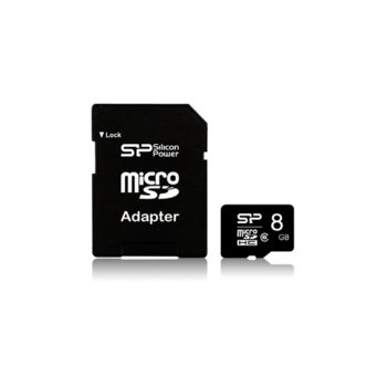 Silicon Power microSDHC 8GB, Class 10