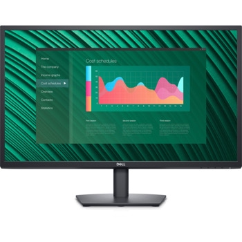 Монитор Dell E2723H (210-BEJQ), 27" (68.58 cm) VA панел, Full HD, 5ms, 3000:1, 300 cd/m2, DisplayPort, VGA | JAR Computers Dell E2723H