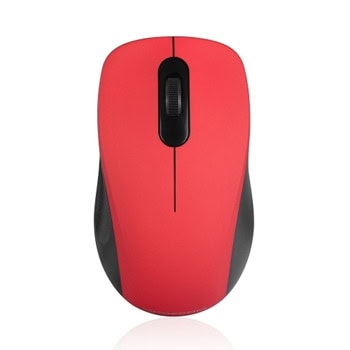Мишка Modecom MC-WM10S R, оптична (1600 dpi), безжична, USB, червена | JAR Computers Мишка Modecom MC-WM10S R