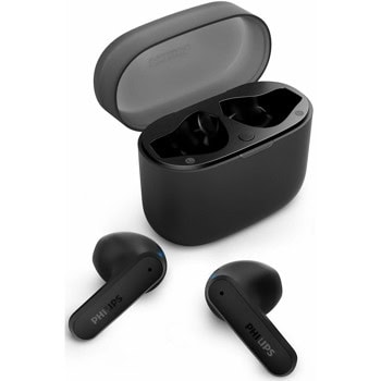 Слушалки Philips TAT2139BK/00, безжични, Bluetooth, микрофон, до 7 часа време на работа, IPX4 защита, черни | JAR Computers Philips TAT2139BK/00