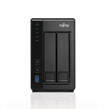 Мрежови диск (NAS) Fujitsu CELVIN NAS QE705, двуядрен Freescale ARMv7 Cortex-A9 1.2GHz, 8TB (2x 4TB HDD), 512MB RAM, 2x LAN1000, 3x USB A 3.0, 1x eSATA | JAR Computers Fujitsu CELVIN NAS QE705 VFY:QE705XX040E1