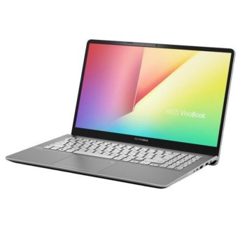 Лаптоп Asus VivoBook S15 S530UA-BQ385T (90NB0I95-M06990)(сребрист), двуядрен Kaby Lake Intel Core i3-8130U 2.2/3.4GHz, 15.6" (39.62 cm) Full HD Anti-Glare дисплей (HDMI), 4GB DDR4, 16GB SSD + 1TB HDD, 1x USB-C 3.1 (Gen1), Windows 10, 1.80 kg | JAR Computers Asus VivoBook S15 S530UA-BQ385T 90NB0I95-M06990