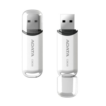 Памет 8GB USB Flash, A-Data C906, USB 2.0, бяла | JAR Computers 8GB A-Data C906 White AC906-8G-RWH