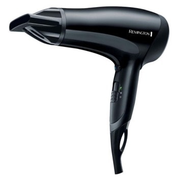 Сешоар Remington D3010 Power Dry, 2000W, 3 степени на температура, 2 степени на скорост, йонизираща функция, черен | JAR Computers Remington D3010