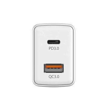 Зарядно Genius PD-20AC 20W бяло