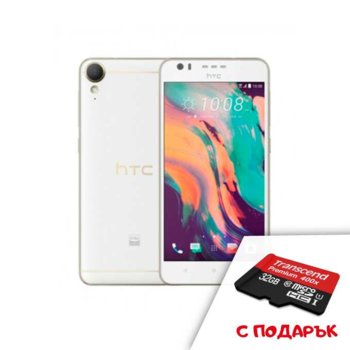 HTC 10 Lifestyle White+ Transcend 32GB micro SDHC