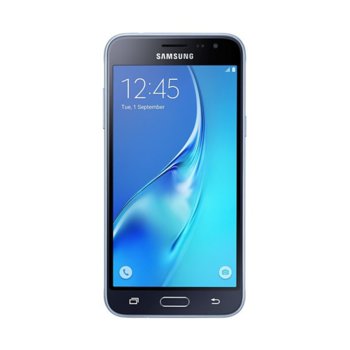 Samsung Galaxy J3 (SM-J320F)(черен), 5.0" (12.70 cm) Super AMOLED екран, четири-ядрен Cortex-A7 1.2 GHz, 1,5 RAM, 16GB Flash памет(+microSD слот), 5.0 & 2.0 Mpix camera, Android, 138g | JAR Computers Samsung Galaxy J3 Black SM-J320FZKNBGL