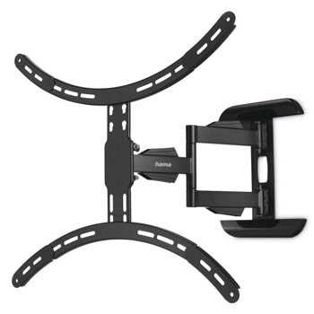 Стойка за телевизор Hama 220836, за стена, за екрани от 37" до 75", VESA до 600x500, до 45 кг, регулируема, черна | JAR Computers Стойка за телевизор Hama 220836
