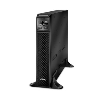 UPS APC Smart-UPS SRT SRT2200XLI в комплект с релси за вграждане Rail Kit, 2200VA/1900W, LCD Display, IP 20, 10x outlets, Double-conversion Online, Rack/Tower | JAR Computers APC SRT2200XLI_SRTRK4