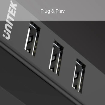 USB хъб Unitek Y-2140 черен