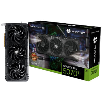 Видео карта Nvidia GF RTX 5070 Ti, 16GB, Gainward Phantom, PCI-E 5.0, GDDR7, 256-bit, DisplayPort, HDMI | JAR Computers PALIT RTX5070TI PHANTOM 16G