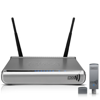 Sweex LW907V2 300Mbps MIMO Wireless-N Kit - Rout…