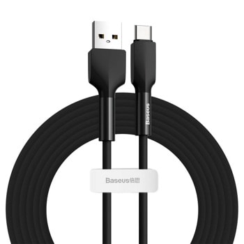 Кабел Baseus Silica Gel USB-C Cable (CATGJ-A01), от USB A(м) към USB C(м), 2m, черен image