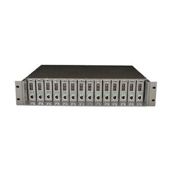 Шаси за конвертори TP-Link TL-MC1400, 14 слота, 2x PSU, 1x инсталирано, за монтаж в шкаф | JAR Computers TP-Link TL-MC1400