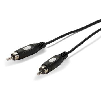Кабел Vivanco 46210, от 1x RCA чинч(м) към 1x RCA чинч(м), 1.5m, черен | JAR Computers Vivanco 46210